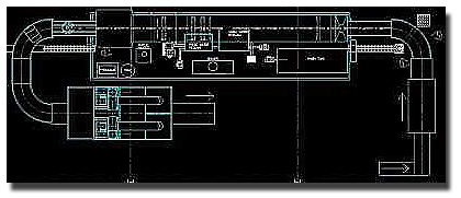 Blow off system layout design.